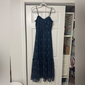 Floral Maxi Dress with Spaghetti Straps